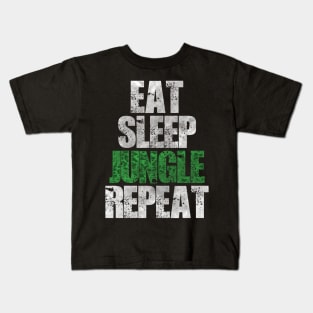 Eat Sleep Jungle Repeat Kids T-Shirt